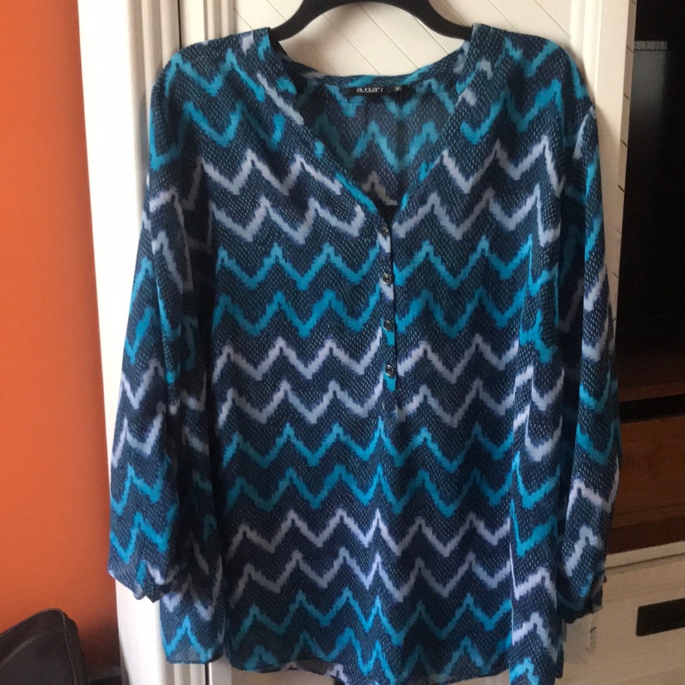 Women’s plus sheer top